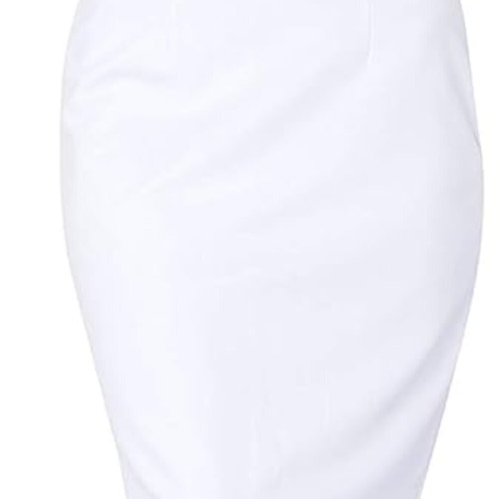 Women's Office Midi Dress Rayon Blend Square Neck Sheath 10